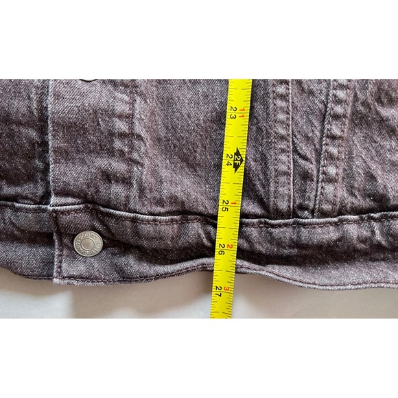 Levis XL Trucker Denim Jacket Brown/Purple Faded Wash Relaxed Fit - Picture 8 of 12